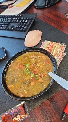 Chicken & Sausage Gumbo & Tomatoes & Okra