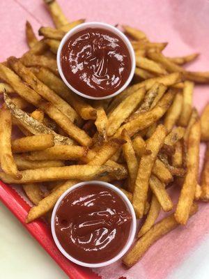 Our French fries are hand cut and never frozen!