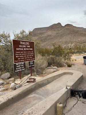 Sewage dump station