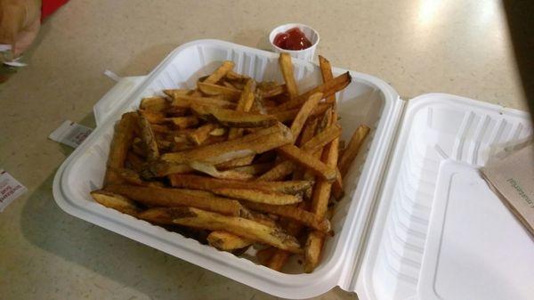 Full order of fries. Enough for two to share.