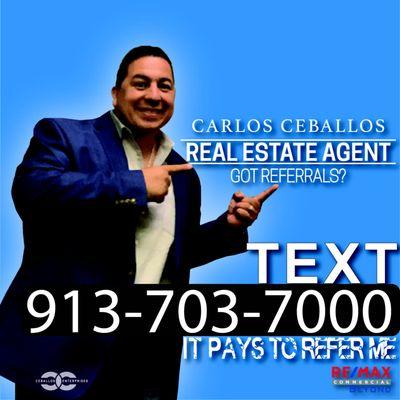 Carlos Ceballos- Commercial Real Estate Agent looking to help with your next Buy*Sell*Lease Deal.