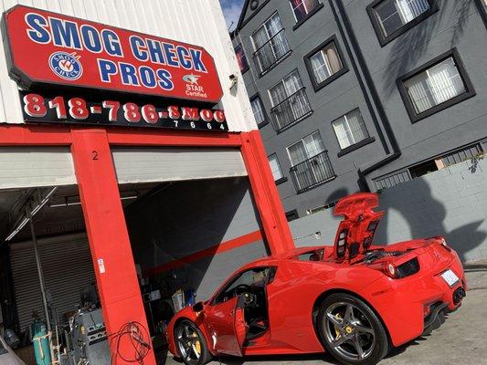 We welcome Ferrari of Los Angeles to our Smog Check Pros family! Thank you for trusting us with the opportunity to serve you.