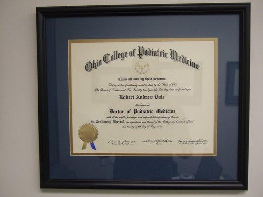 graduate school diploma