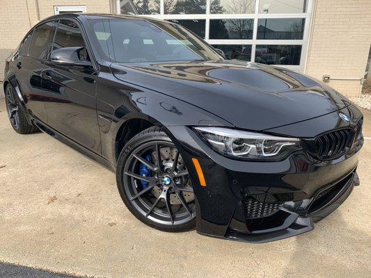 2019 BMW M3cs tinted with Formulaone Pinnacle Ceramic!