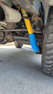 New Bilstein 4600 Shocks installed on our Jeep Wrangler JK