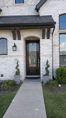 Beautiful Doors Refinished by tennyson in Walsh Ranch/Aledo Tx.