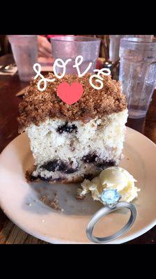 Blueberry coffee cake