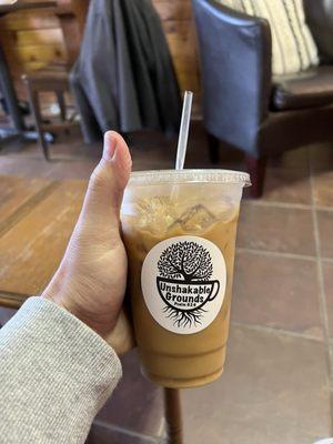 Cold brew with oat milk