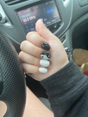 Ying yang nails!