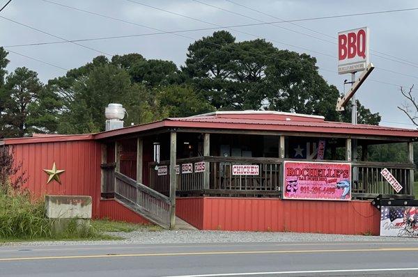 Can't miss the BBQ signage.