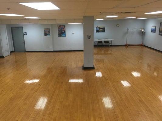 The Rear View of the Dance Studio at the River Forest Community Center Zumba Location.