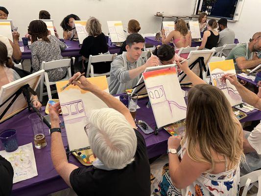 Packed house at the Nine Giant Fermentorium with The Paint Sesh