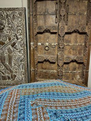 antique carved doors, rustic furniture & decor imports from india