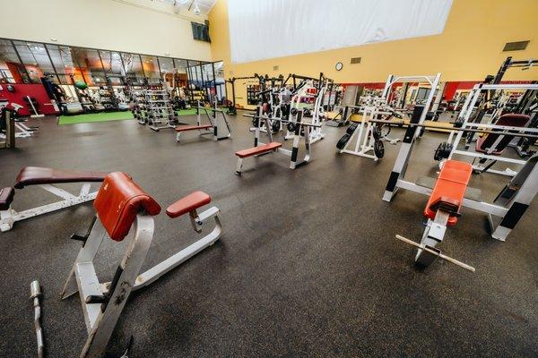 Weight training area