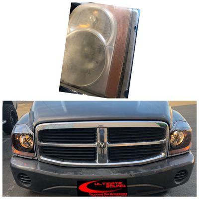 Before & After Headlights , to Black Headlights