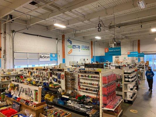 Interior photo of the Beaverton ReStore