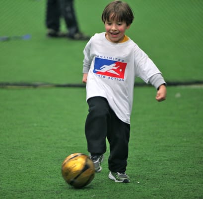 Mini soccer star at Unlimited Sports Action