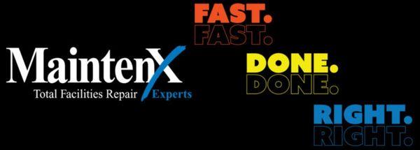 MaintenX International, Fast Done Right.