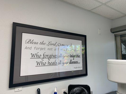 Scripture wall art