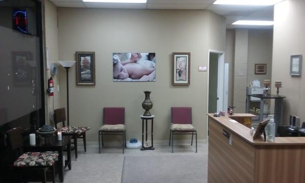 Sanitized environment, chiropractic care, insurance covered treatment (auto accidents) or just a relaxing massage.