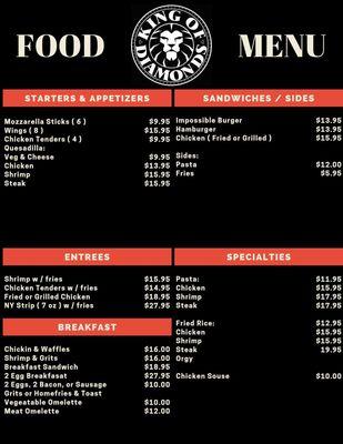 FOOD MENU