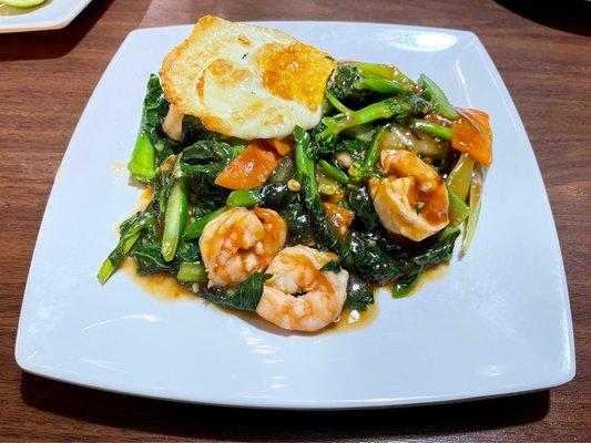 Thai Stir-Fry Kana Shrimp