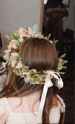 Flower girl crown