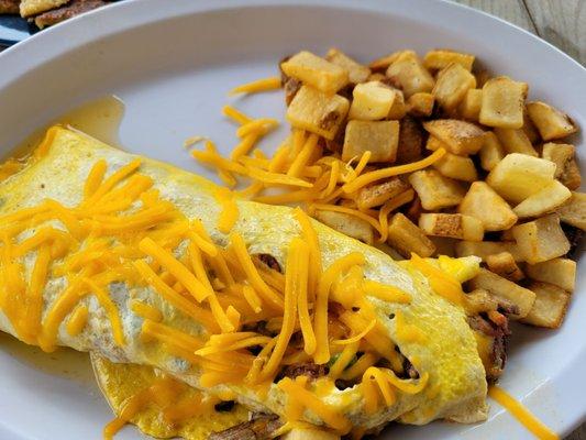 Brisket omelet