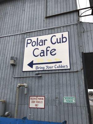 The cafe part is actually called the Polar Cub Cafe