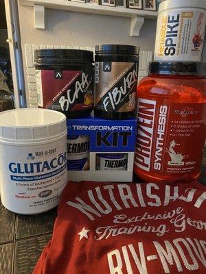 Protein, BCAAs, thermogenics, glutamine