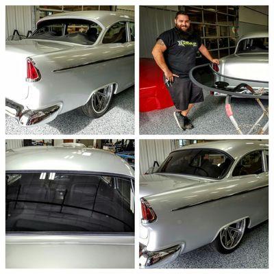 Bel-Air backglass install performed by Rick & Nick @ Xtreme Autoglass Pros!