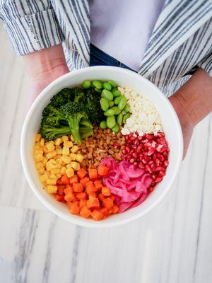 Customized bowl to be rainbow!