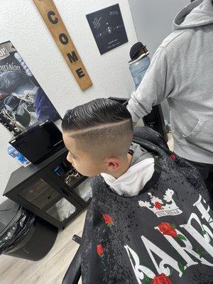 My sons hair cut