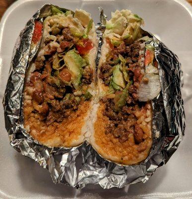 Carne asada burrito