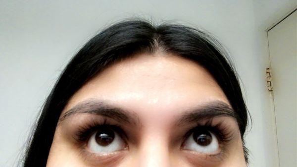 Eyelash lift and tint