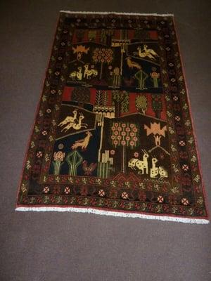 Handmade Persian Bijar Prayer Rug Hand Spun Natural Wool Natural Dyes 150 KPSI Fine Wool On Cotton 5.6 x 3.4