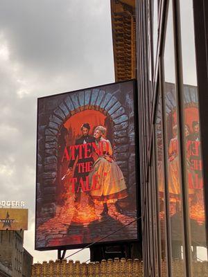 Marquee above the theatre.