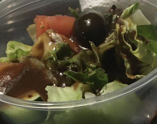 Side Salad with extra Balsamic Dressing