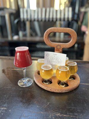 Sour beer and taster