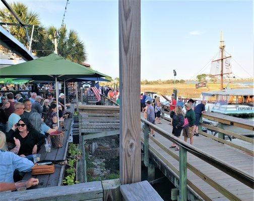 View from the beer garden