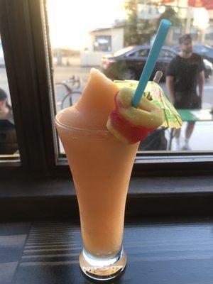 Frozen peach cocktail