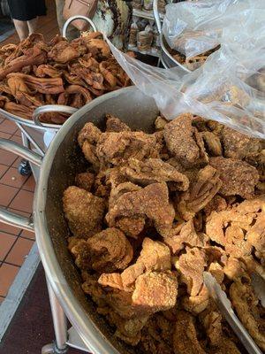 Freshly fried Chicharron