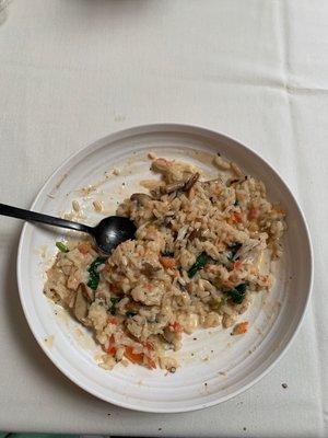 Risotto and crab!