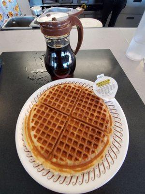 A nice little crispy waffle.