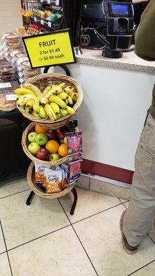 Fresh fruit by the counter