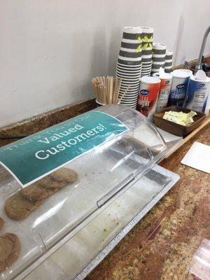 Complimentary cookies while you wait for service. Mossy Toyota, mission bay, San Diego ca