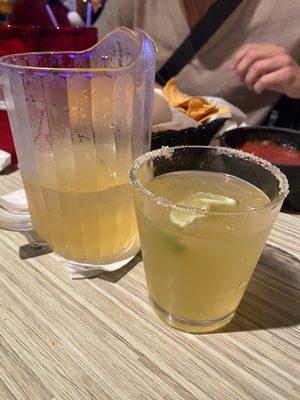 Small margarita pitcher enough for two