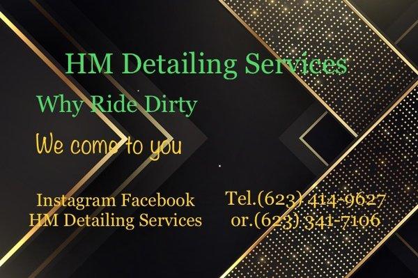 HM DETAILING IS MOBILE CAR WASH THAT WOULD LOVE COME TO YOU. WE OFFER QUALITY CAR WASH FOR A FRACTION OF THE COST Book Now