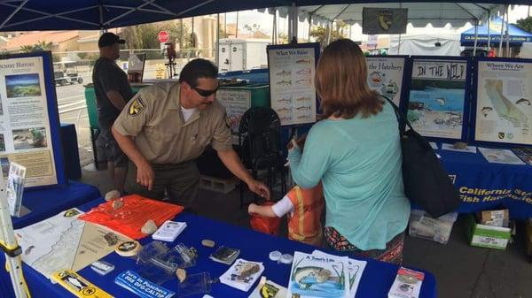 Hatchery Staff working The Fred Hall Show in Del Mar CA