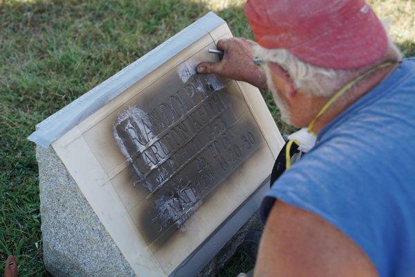 Want to add dates and names to an existing stone at a cemetery? We do this all the time. Give us a call or email us.